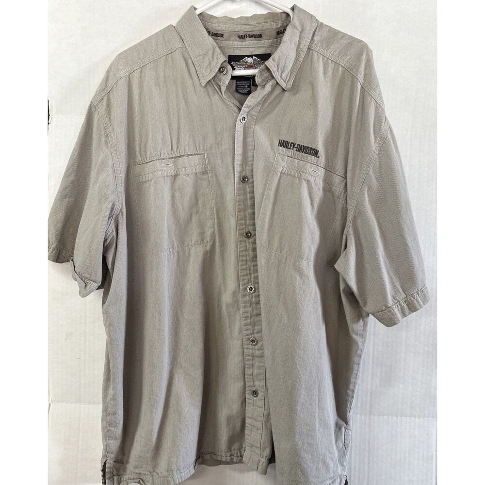 Mens Harley Davidson Button Down  2 XL
